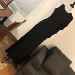 JS Boutique long black double lined dress 1